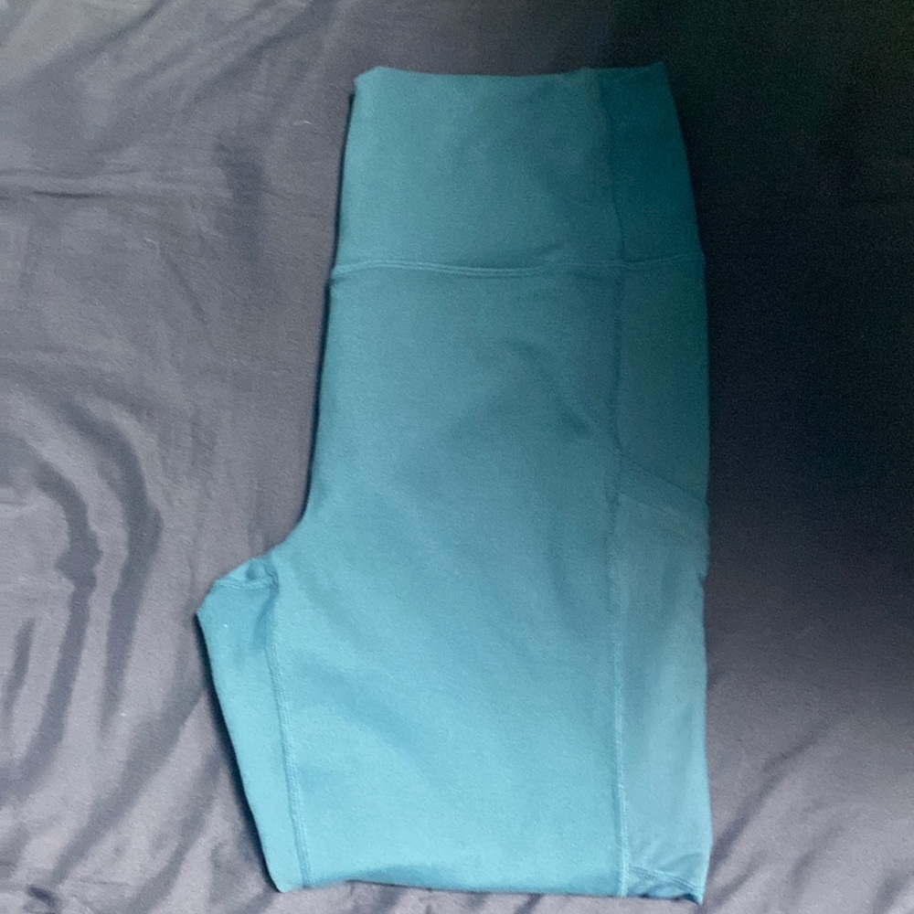 Fabletics Teal High-Rise Performance Leggings